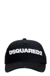 Dsquared2 Dsquared Black Gabardine Baseball Cap In Black