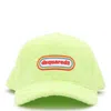 Dsquared2 Logo Terry-cloth Baseball Cap In Lime