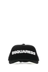 Dsquared2 Dsquared Black Gabardine Baseball Cap In M063