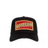 Dsquared2 Logo Patch Baseball Cap In Black