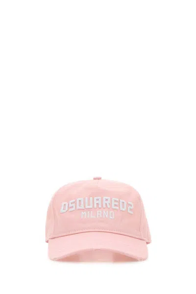 Dsquared2 Pink Cotton Baseball Cap