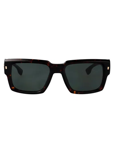 Dsquared2 Havana Acetate Sunglasses In Black