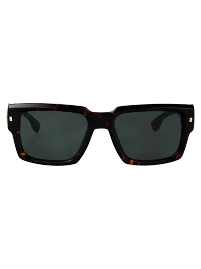Dsquared2 Havana Acetate Sunglasses In Black