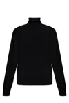 Dsquared2 Heart Embellished Turtleneck Knitted Jumper In Black