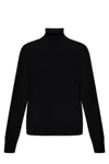 Dsquared2 Heart Embellished Turtleneck Knitted Jumper In Black