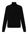 Dsquared2 Heart Embellished Turtleneck Knitted Jumper In Black