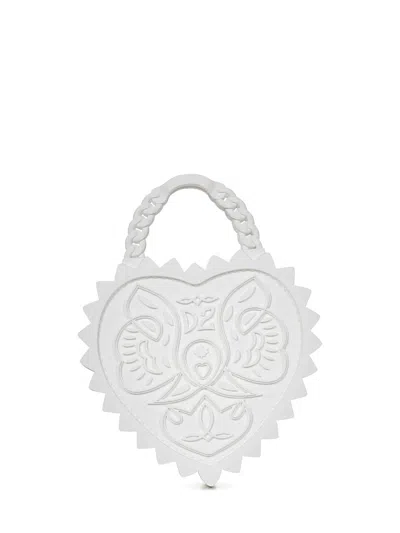 Dsquared2 Heart Handbag In White