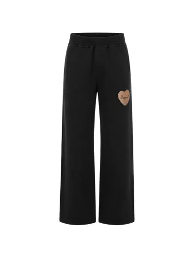 Dsquared2 Heart-patch Track Pants In Black
