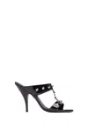Dsquared2 100mm Gothic Patent Leather Mules In Black
