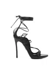 Dsquared2 Open Toe Heeled Sandals For Summer In Black