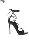 Dsquared2 Open Toe Heeled Sandals For Summer In Black