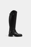 Dsquared2 Woman Boot Black Size 6.75 Calfskin In Black
