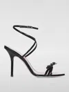 Dsquared2 Glossy Black Heeled Sandal In Black