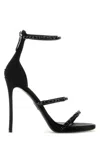Dsquared2 Strappy Ankle Strap Stiletto Sandals In Black