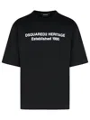 Dsquared2 Oversized Signature T-shirt In Black
