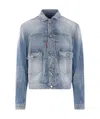 Dsquared2 Men's Cotton Clothing Jackets In Gray