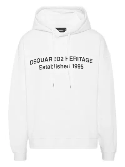 Dsquared2 Heritage Hoodie In White