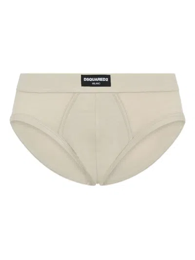 Dsquared2 Heritage Logo Patch Brief In Neutral