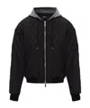 Dsquared2 Heritage Quilted Bomber Jacket In Black