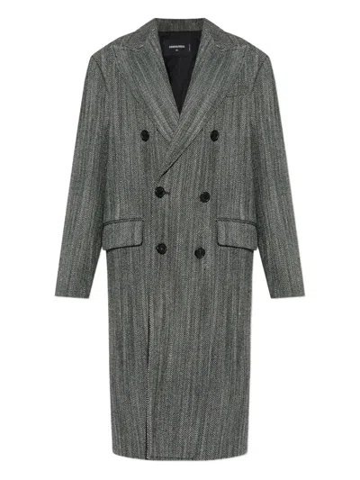 DSQUARED2 HERRINGBONE COAT