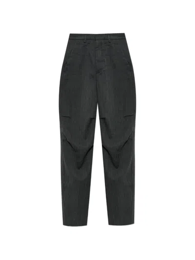Dsquared2 Herringbone-pattern Pleated Trousers In Blue