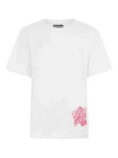 DSQUARED2 HIBISCUS BREEZY FIT T-SHIRT