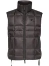 Dsquared2 High-neck Padded Vest In Black