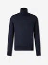 Dsquared2 Wool Turtleneck Sweater Sweaters And Cardigans Black In Blue