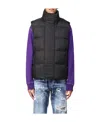 Dsquared2 High-necked Vest In Black