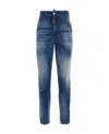 Dsquared2 High-rise Cropped Jeans In Blue