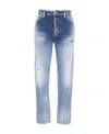 Dsquared2 High-rise Straight-leg Jeans In Blue