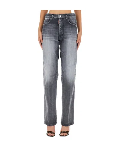 DSQUARED2 DSQUARED2 FADED EFFECT STRAIGHT-LEG JEANS