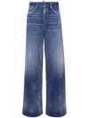 Dsquared2 High-rise Wide-leg Jeans In Blue