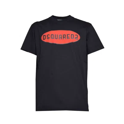 Dsquared2 High Voltage T-shirt In Black Cotton
