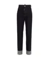 Dsquared2 High-waist Logo Print Jeans In Black