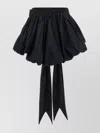 Dsquared2 High Waist Ruffled Skirt Bow Detail In Brown