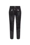 DSQUARED2 HIGH-WAIST SKINNY-CUT EMBELLISHED JEANS