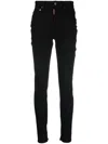 Dsquared2 Twiggy Mid-rise Skinny Jeans In Black