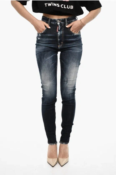 Dsquared2 High Waist Twiggy Slim Fit Jeans