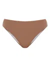 Dsquared2 High-waisted Bikini Bottom In Brown