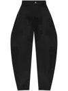 Dsquared2 High-waisted Boyfriend Trousers In Black