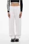 Dsquared2 High-waisted Brushed Cotton Joggers In White