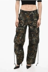 Dsquared2 High-waisted Cargo Pants With Camouflage Motif