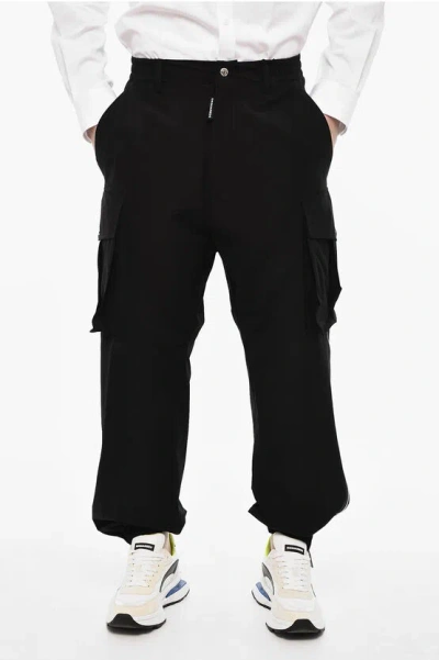 Dsquared2 High Waisted Cargo Pants With Zip Details