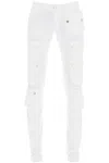 DSQUARED2 HIGH-WAISTED WHITE TRUMPET CARGO PANTS FOR WOMEN