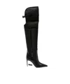 Dsquared2 Buckle-detail Pointed-toe Boots In Black