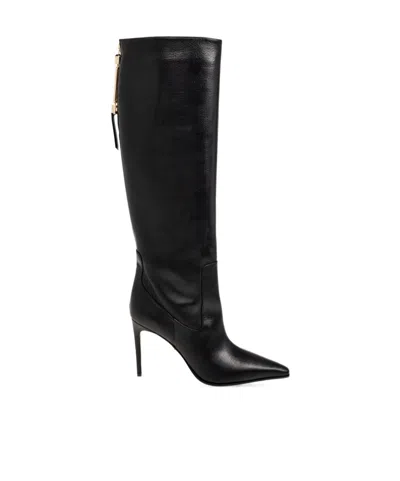 Dsquared2 High-heeled Tall Boots In Black