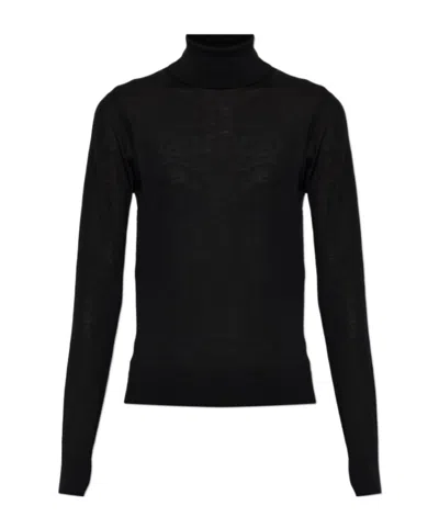 Dsquared2 High-neck Long-sleeved Knitwear In Black