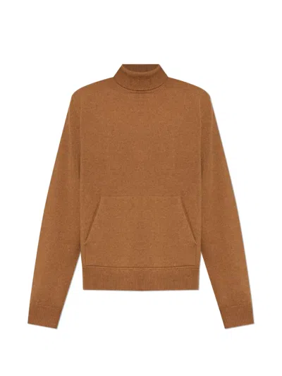 Dsquared2 High-neck Pouch-pocket Sweater In Neutral