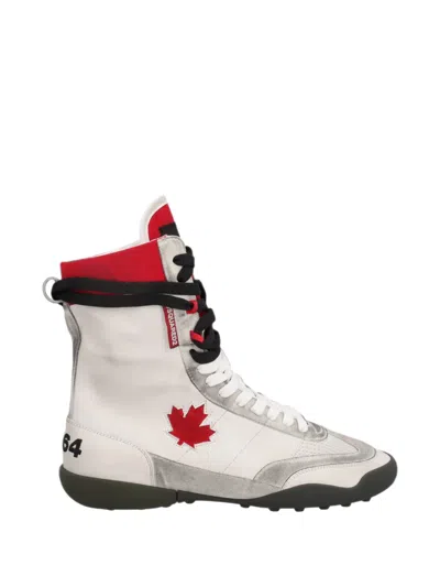 Pre-owned Dsquared2 High-top Sneakers In White